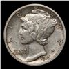 Image 2 : 1916-p Mercury Dime 10c Grades Select AU