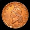Image 2 : 1863 Not One Cent Civil War Token 1c Grades Choice AU/BU Slider