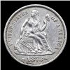 Image 2 : ***Auction Highlight*** 1873 Arrows Seated Liberty Dime 10c Graded ms63 details By SEGS (fc)