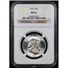 Image 2 : NGC 1963-p Franklin Half Dollar 50c Graded ms64 BY NGC