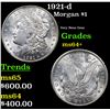 Image 1 : 1921-d Morgan Dollar $1 Grades Choice+ Unc