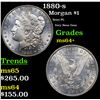 Image 1 : 1880-s Morgan Dollar $1 Grades Choice+ Unc
