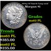 Image 1 : 1878-p 7tf Morgan Dollar Vam-81 'Long nock' $1 Grades Select Unc PL