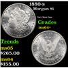 Image 1 : 1880-s Morgan Dollar $1 Grades Choice+ Unc