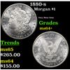 Image 1 : 1880-s Morgan Dollar $1 Grades Choice+ Unc