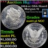Image 1 : ***Auction Highlight*** NGC 1884-cc Morgan Dollar GSA Hoard $1 Graded ms63 pl By NGC (fc)