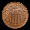 Image 2 : 1865 Two Cent Piece 2c Grades Select Unc BN