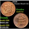Image 1 : 1828 Classic Head half cent 1/2c Grades Select Unc BN