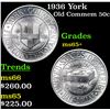 Image 1 : 1936 York Old Commem Half Dollar 50c Grades GEM+ Unc