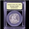 Image 4 : ***Auction Highlight*** 1855 Arrows Seated Half Dollar 50c Graded Choice Unc By USCG (fc)