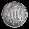 Image 3 : ***Auction Highlight*** 1852 Three Cent Silver 3cs Graded ms64+ By SEGS (fc)