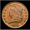 Image 2 : 1829 Classic Head half cent C-1 1/2c Grades Choice AU/BU Slider