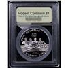 Image 2 : Proof 1996-P Olympics Rowing Modern Commem Dollar $1 Graded GEM++ Proof Deep Cameo By USCG