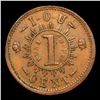 Image 2 : (1863) Knickerbocker Currency Civil War Token 1c Grades Choice AU/BU Slider
