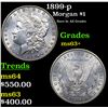Image 1 : 1899-p Morgan Dollar $1 Grades Select+ Unc