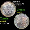 Image 1 : 1883-o Morgan Dollar $1 Grades Choice Unc