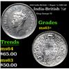 Image 1 : 1939 India-British 1/2 Rupee 1/2r KM-549 Grades Select+ Unc