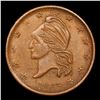 Image 2 : 1863 Crossed Cannons Civil War Token 1c Grades Select Unc BN