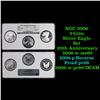 Image 1 : NGC 2006 3-Coin Proof Silver Eagle Set (20th Anniv) By NGC