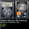 1986-d Statue Of Liberty Modern Commem Half Dollar 50c Graded ms69 By USCG