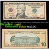 Image 1 : **Star Note** 2004-A $10 Green Seal Federal Reserve Note Signatures Cabral & Snow Grades Gem CU