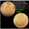 1960 Founding Of Santa Fe 350th Commem Token Grades GEM+ Unc