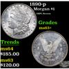 Image 1 : 1890-p Morgan Dollar $1 Grades Select+ Unc