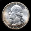 Image 2 : 1949-p Washington Quarter 25c Grades Choice+ Unc