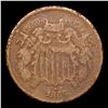 Image 2 : 1868 Two Cent Piece 2c Grades vg+