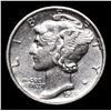 Image 2 : 1928-p Mercury Dime 10c Grades Select AU
