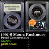 Image 1 : Proof 1991-S Mount Rushmore Modern Commem Half Dollar 50c Graded GEM++ Proof Deep Cameo By USCG