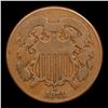 Image 2 : 1871 Two Cent Piece 2c Grades vf+