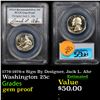 Image 1 : Proof PCGS 1776-1976-s Washington Quarter Sign By Designer, Jack L. Ahr 25c Graded gem proof By PCGS