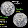 Image 1 : 1886-p Morgan Dollar $1 Grades Select Unc