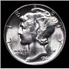 Image 2 : 1944-p Mercury Dime 10c Grades Choice+ Unc