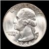 Image 2 : 1946-d Washington Quarter 25c Grades GEM+ Unc