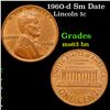Image 1 : 1960-d Sm Date Lincoln Cent 1c Grades Select Unc BN