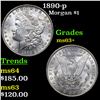 Image 1 : 1890-p Morgan Dollar $1 Grades Select+ Unc