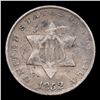 Image 2 : 1852 Three Cent Silver 3cs Grades vf+