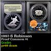 Image 1 : Proof 1997-S Robinson Modern Commem Dollar $1 Graded GEM++ Proof Deep Cameo By USCG