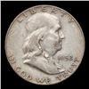 Image 2 : 1952-d Franklin Half Dollar Mint Error 50c Grades Choice AU