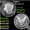 Image 1 : 1880-s Morgan Dollar $1 Grades Choice Unc+ PL
