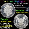 Image 1 : ***Auction Highlight*** NGC 1884-cc Morgan Dollar GSA Hoard $1 Graded ms63 dmpl By NGC (fc)