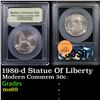 Image 1 : 1986-d Statue Of Liberty Modern Commem Half Dollar 50c Graded ms69 By USCG