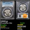 Image 1 : PCGS 1960-p Franklin Half Dollar 50c Graded ms65 By PCGS