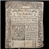 Image 2 : Colonial Currency Connecticut Jun 19, 1776 Fr-CT206 9 pence Printed By T. Green Slash Cancelled Gra