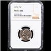Image 2 : NGC 1959-p Jefferson Nickel Near Top POP! 5c Graded ms66 5fs By NGC