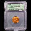 Image 2 : 1960-p Small Date Lincoln Cent Near TOP POP! 1c Graded ms67 rd By ICG