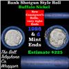 Image 1 : Buffalo Nickel Shotgun Roll in Old Bank Style 'Bell Telephone'  Wrapper 1926 & D Mint Ends