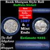 Image 1 : Buffalo Nickel Shotgun Roll in Old Bank Style 'Bell Telephone'  Wrapper 1927 & S Mint Ends
